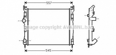 AVA QUALITY COOLING rt2326 -  Радиатор, охлаждение двигателя